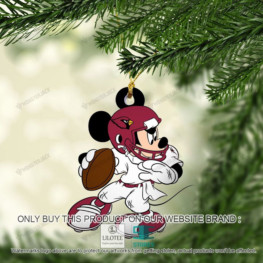 Mickey Mouse NFL Arizona Cardinals Christmas Ornament - LIMITED EDITION 4