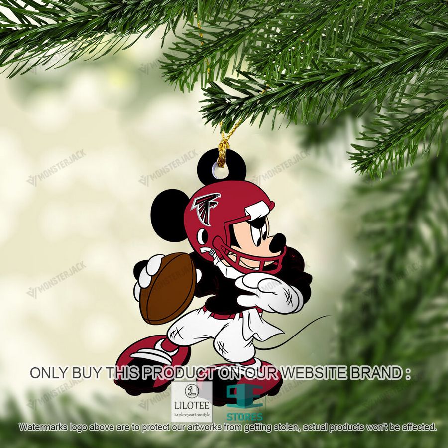 Mickey Mouse NFL Atlanta Falcons Christmas Ornament - LIMITED EDITION 5