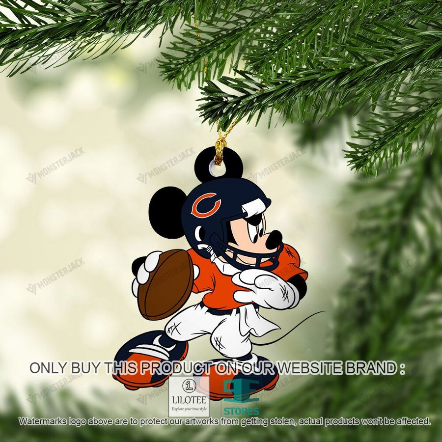 Mickey Mouse NFL Chicago Bears Christmas Ornament - LIMITED EDITION 5