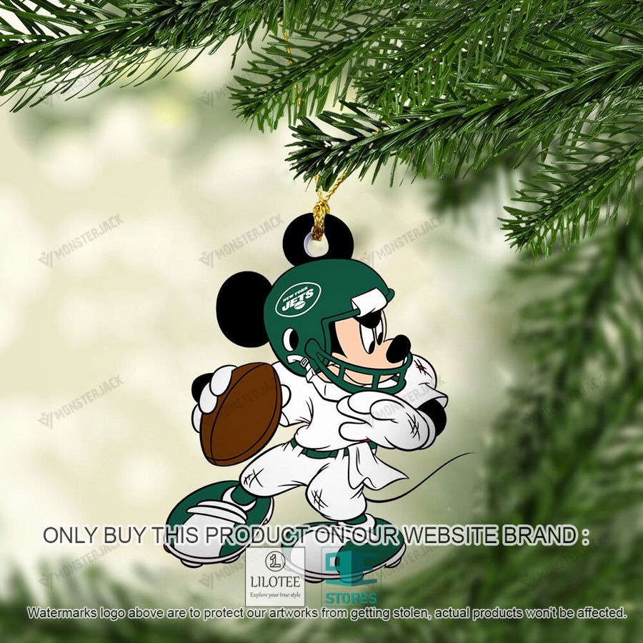 Mickey Mouse NFL New York Jets Christmas Ornament - LIMITED EDITION 4