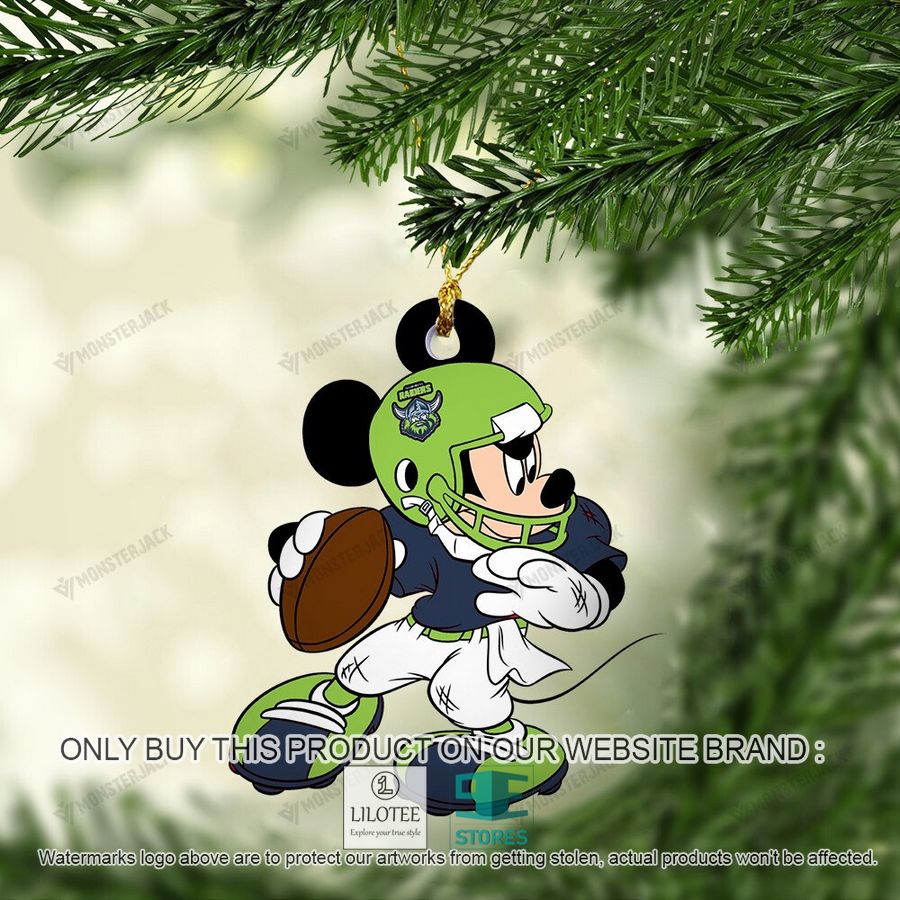 Mickey Mouse NRL Canberra Raiders Christmas Ornament - LIMITED EDITION 5