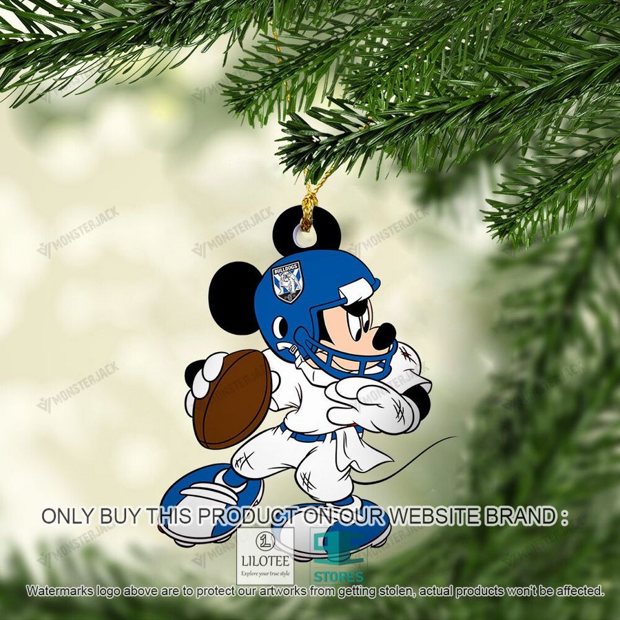 Mickey Mouse NRL Canterbury-Bankstown Bulldogs Christmas Ornament - LIMITED EDITION 4