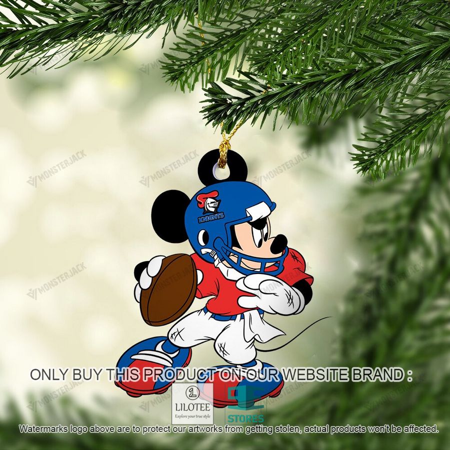 Mickey Mouse NRL Newcastle Knights Christmas Ornament - LIMITED EDITION 4