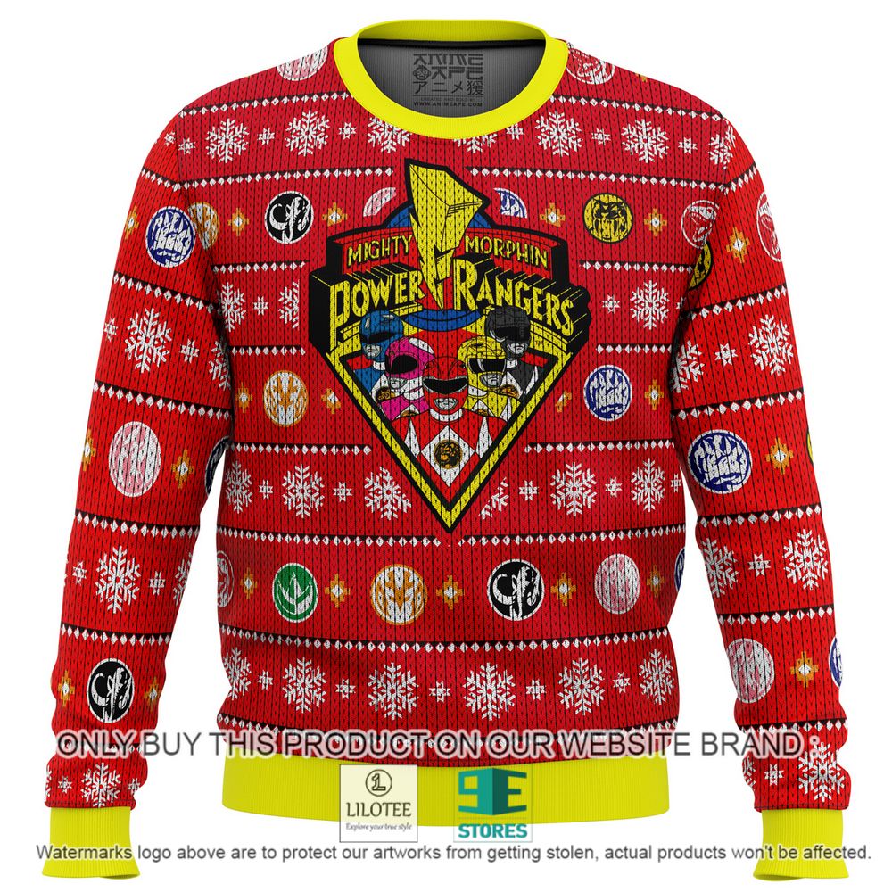 Mighty Morphin Power Rangers Red Christmas Sweater - LIMITED EDITION 11
