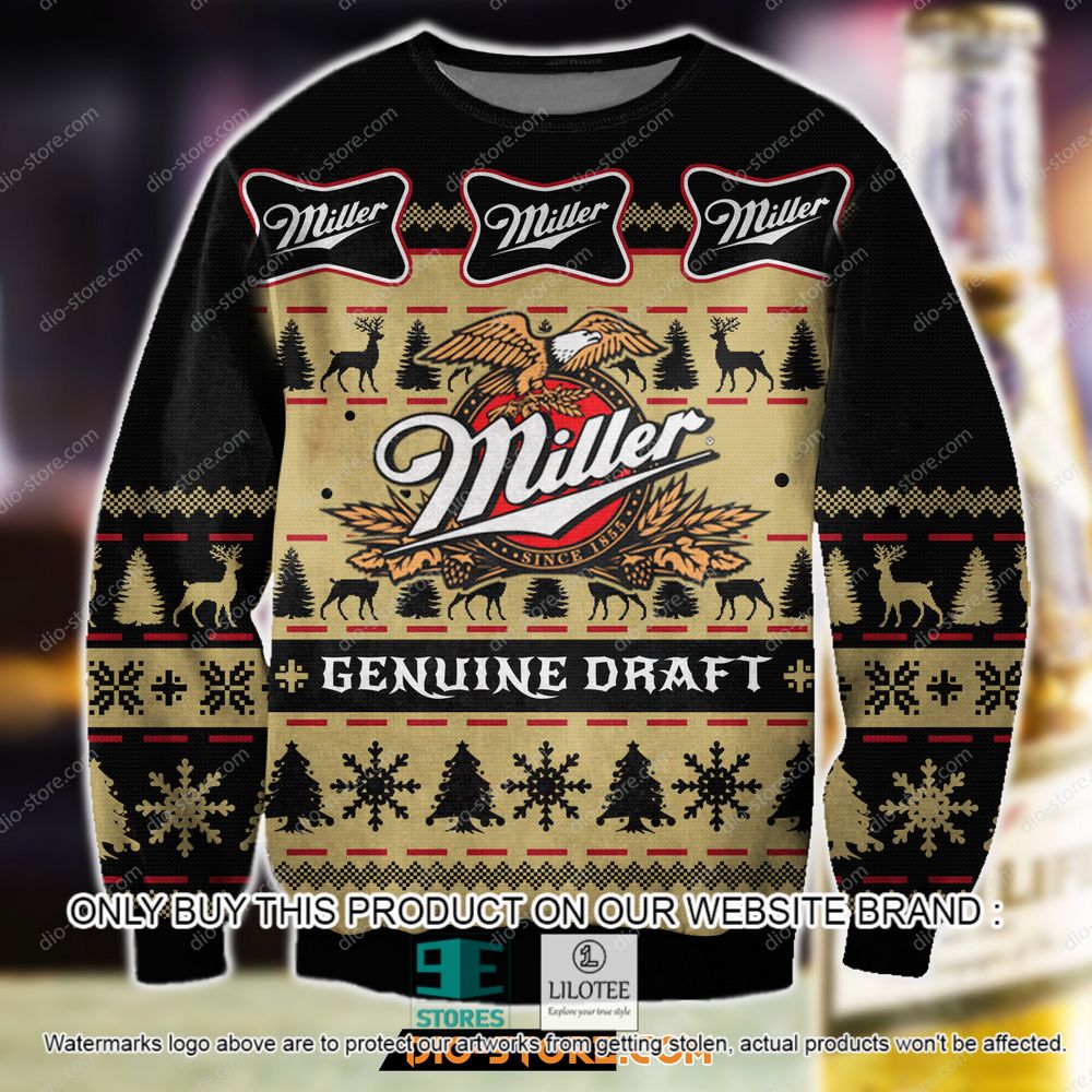 Miller Genuine Draft Beer Christmas Ugly Sweater - LIMITED EDITION 10