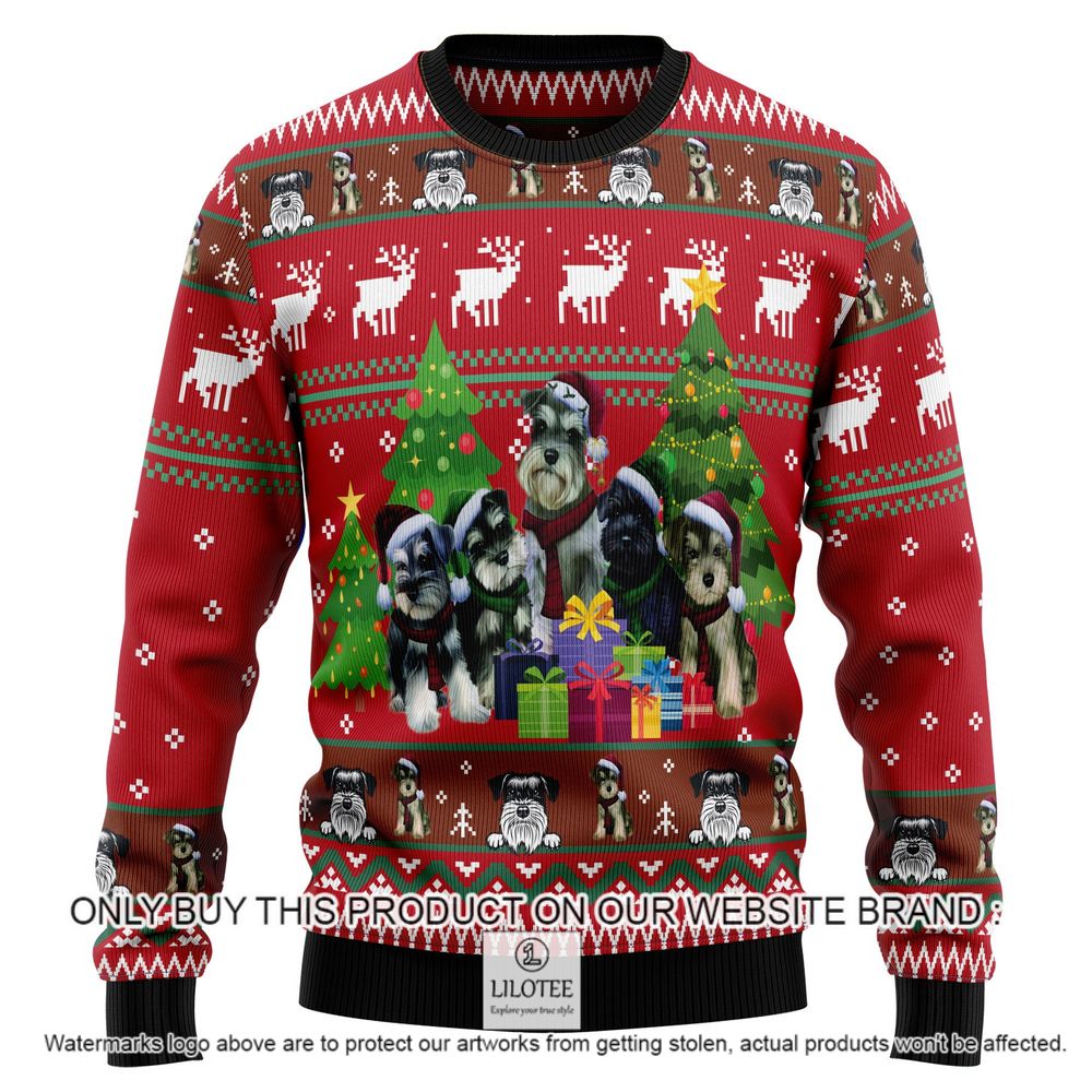 Miniature Schnauzer Family Snow Christmas Sweater - LIMITED EDITION 9