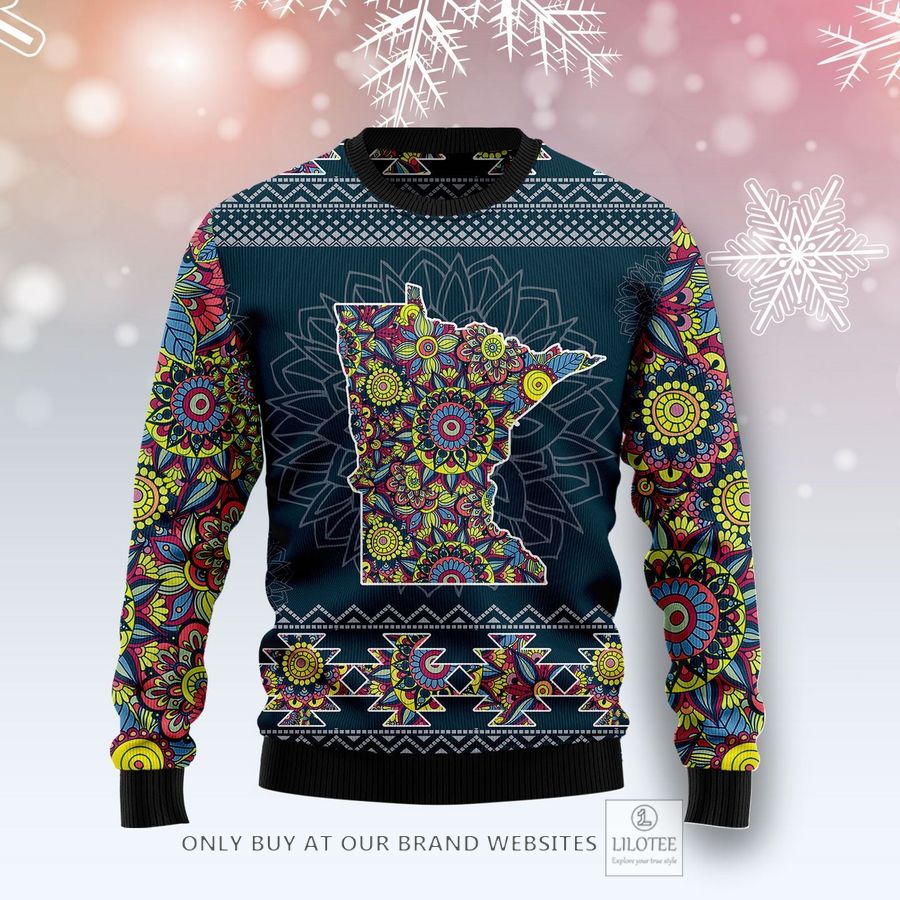 Minnesota Blue Mandal Ugly Christmas Sweater - LIMITED EDITION 25