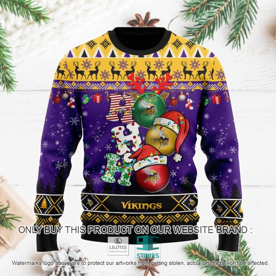 Minnesota Vikings Christmas Decor NFL Ugly Christmas Sweater 8