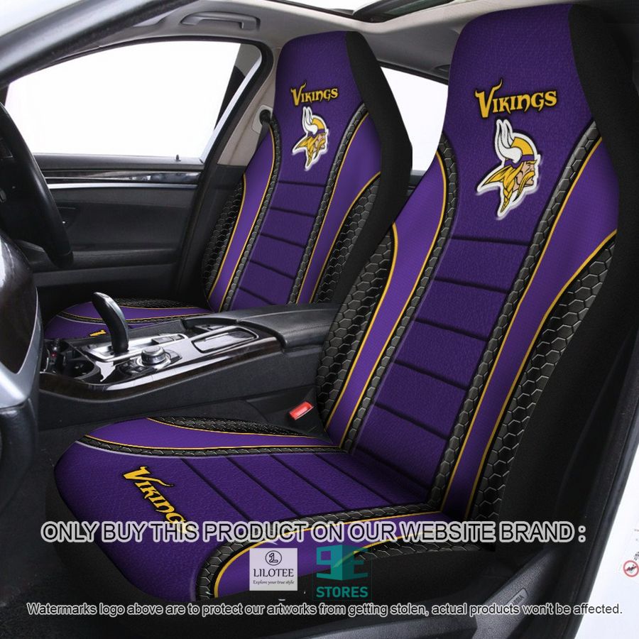 Minnesota Vikings Purple Car Seat Covers 9
