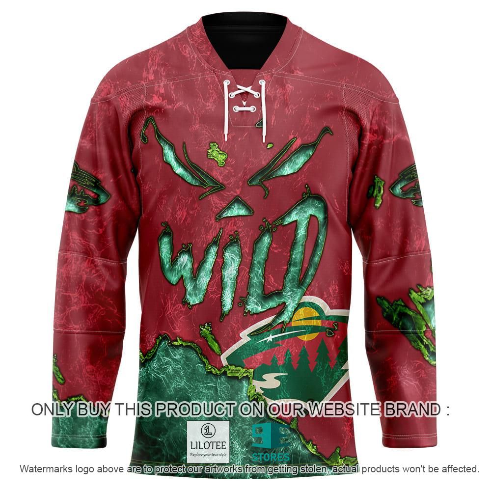 Minnesota Wild Blood Personalized Hockey Jersey Shirt - LIMITED EDITION 4