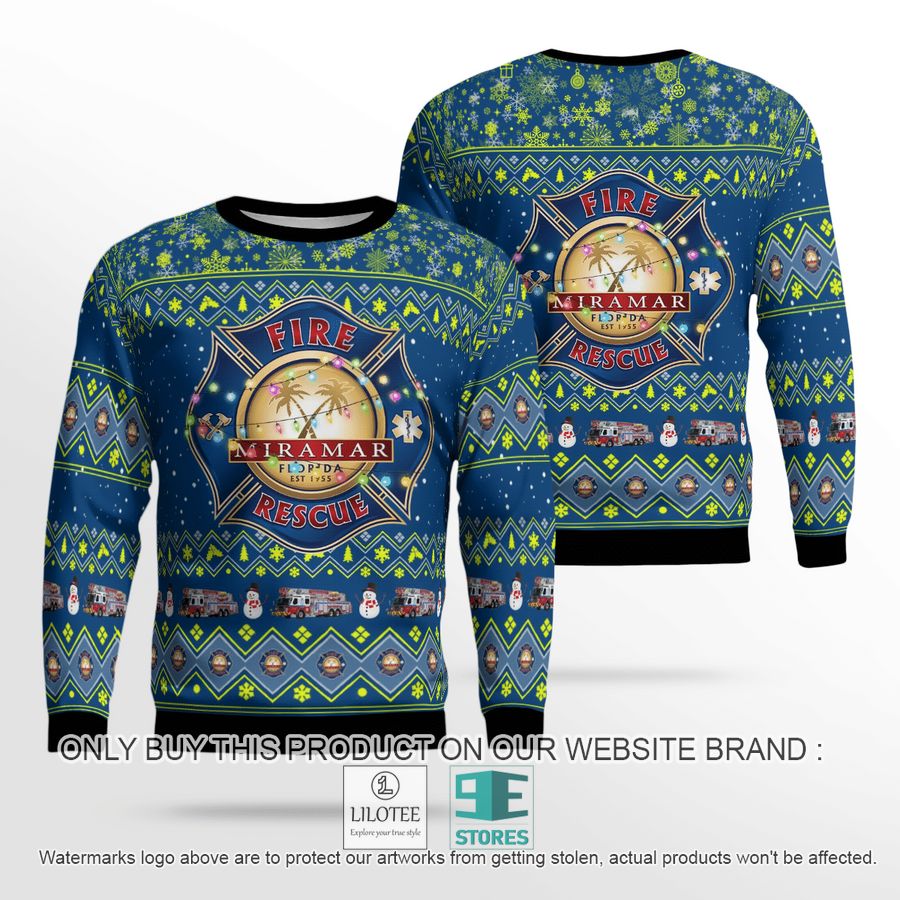 Miramar Fire-Rescue Christmas Sweater - LIMITED EDITION 19