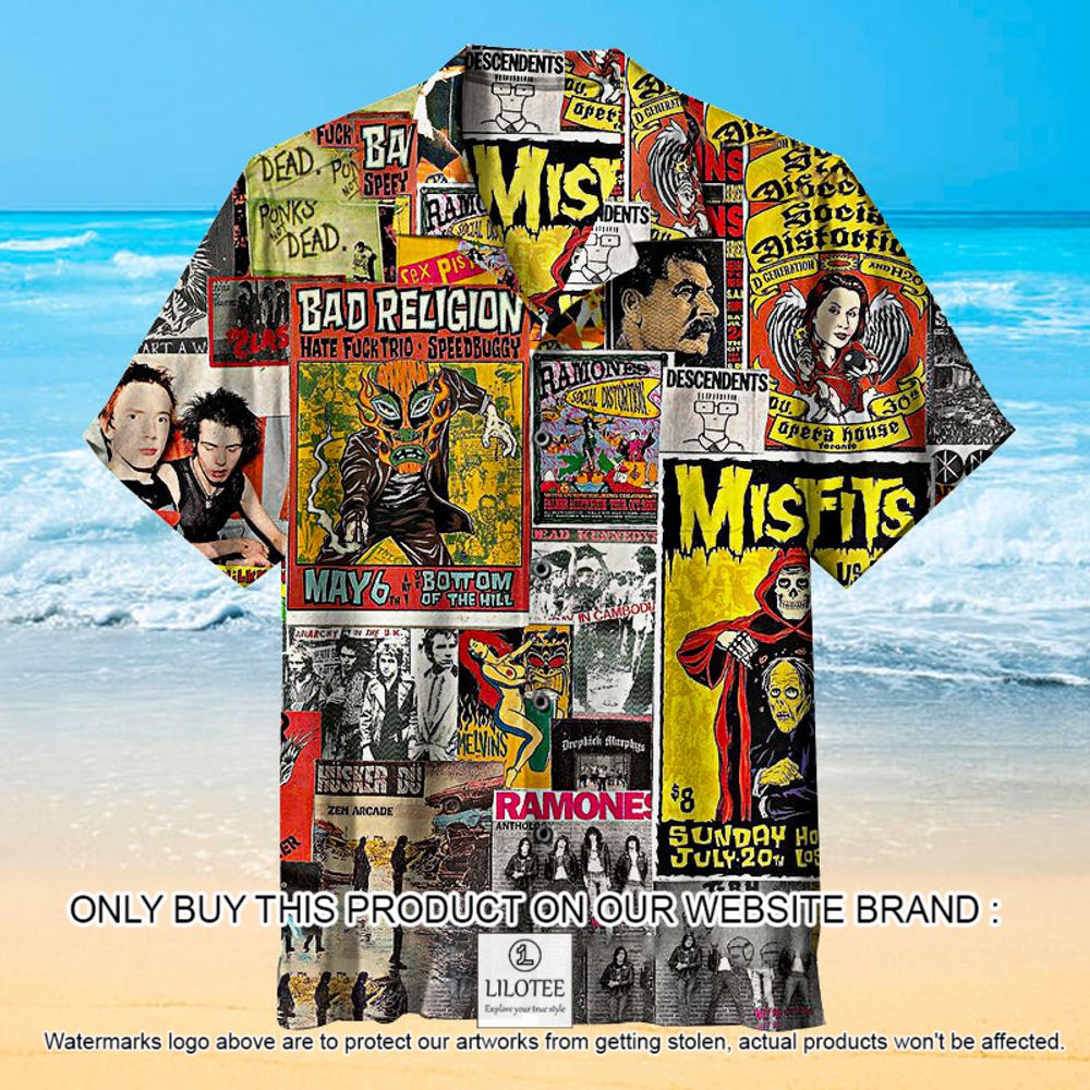 Misfits Albums Color Short Sleeve Hawaiian Shirt - LIMITED EDITION 12