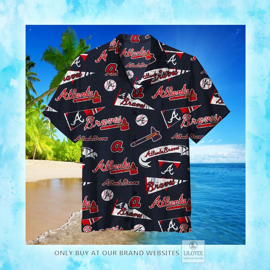 MLB Atlanta Braves Logo Hawaiian Shirt - LIMITED EDITION 3 MLB Atlanta Braves Logo Hawaiian Shirt - LIMITED EDITION - Image 3