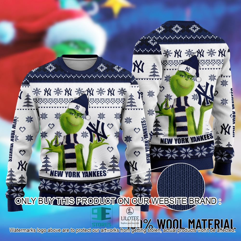 MLB New York Yankees The Grinch Christmas Ugly Sweater - LIMITED EDITION 10