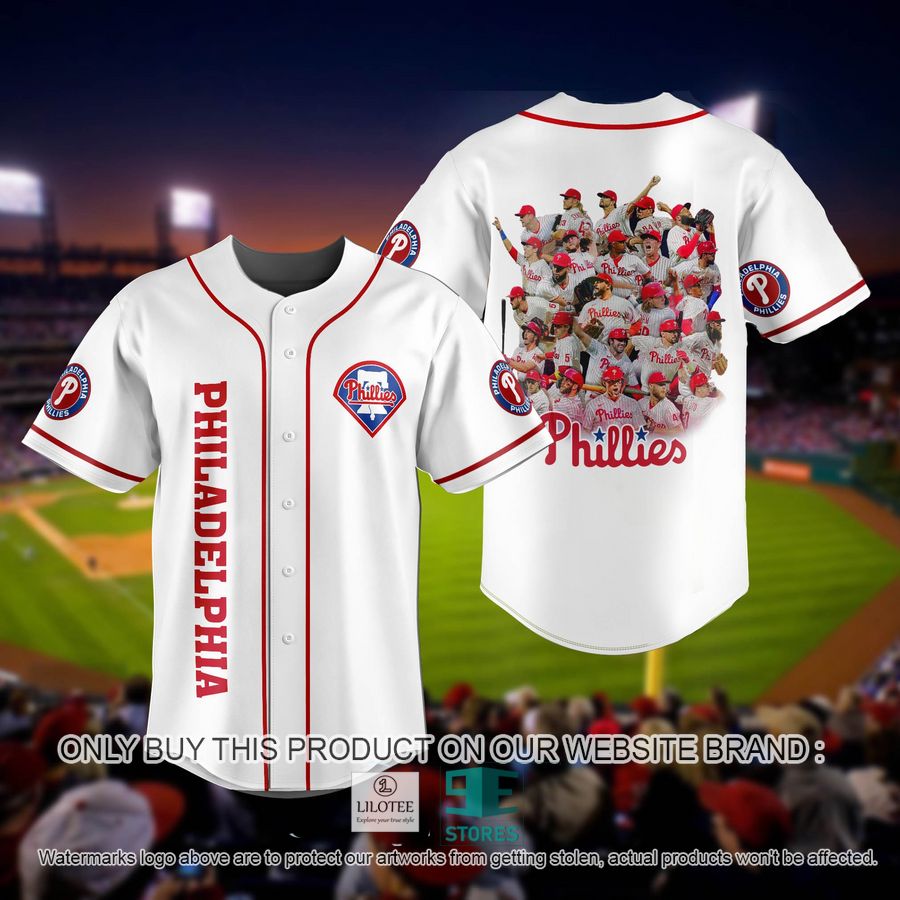MLB Philadelphia Phillies Players White Baseball Jersey 6