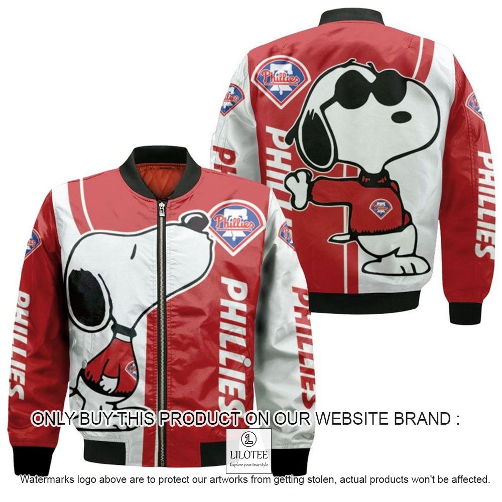 MLB Philadelphia Phillies Snoopy Bomber Jacket - LIMITED EDITION 11