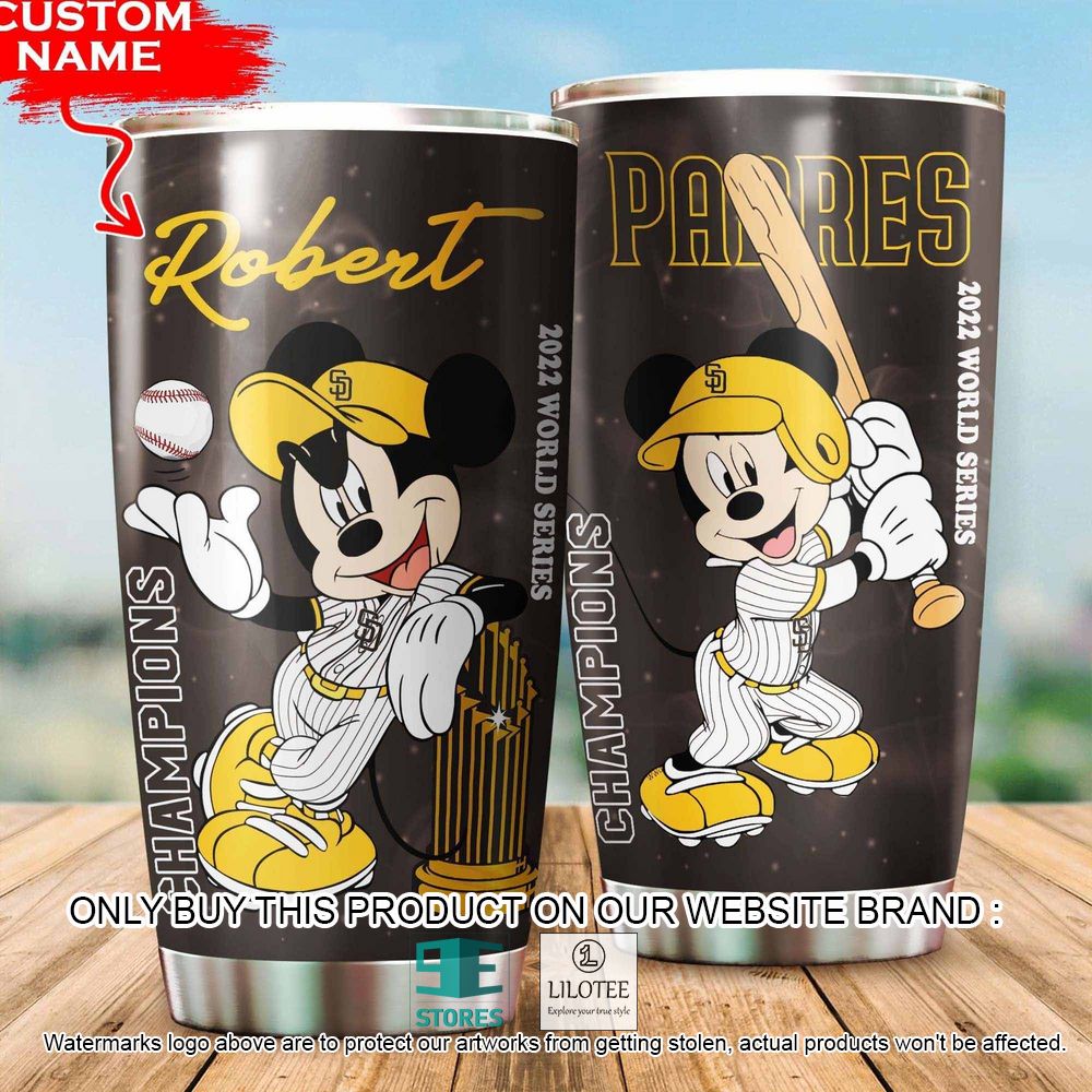 MLB San Diego Padres Mickey Mouse Custom Name Tumbler - LIMITED EDITION 3