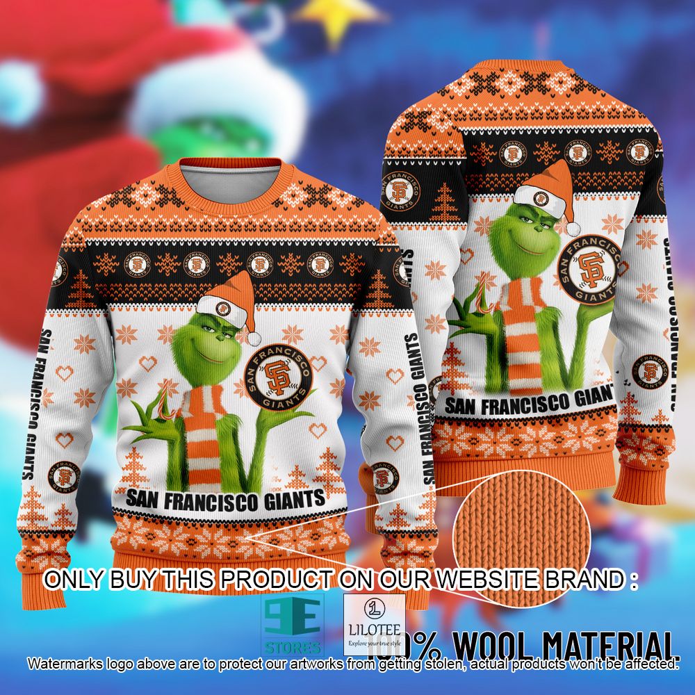 MLB San Francisco Giants The Grinch Christmas Ugly Sweater - LIMITED EDITION 10