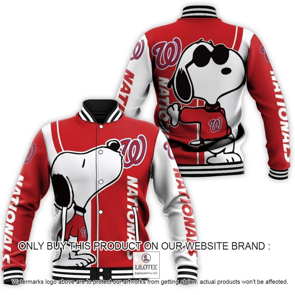 MLB Washington Nationals Snoopy Baseball Jacket - LIMITED EDITION 10