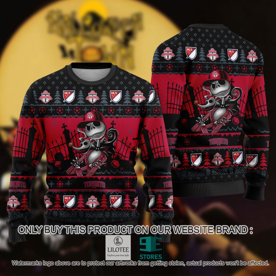 MLS Jack Skellington Toronto FC Ugly Christmas Sweater - LIMITED EDITION 8