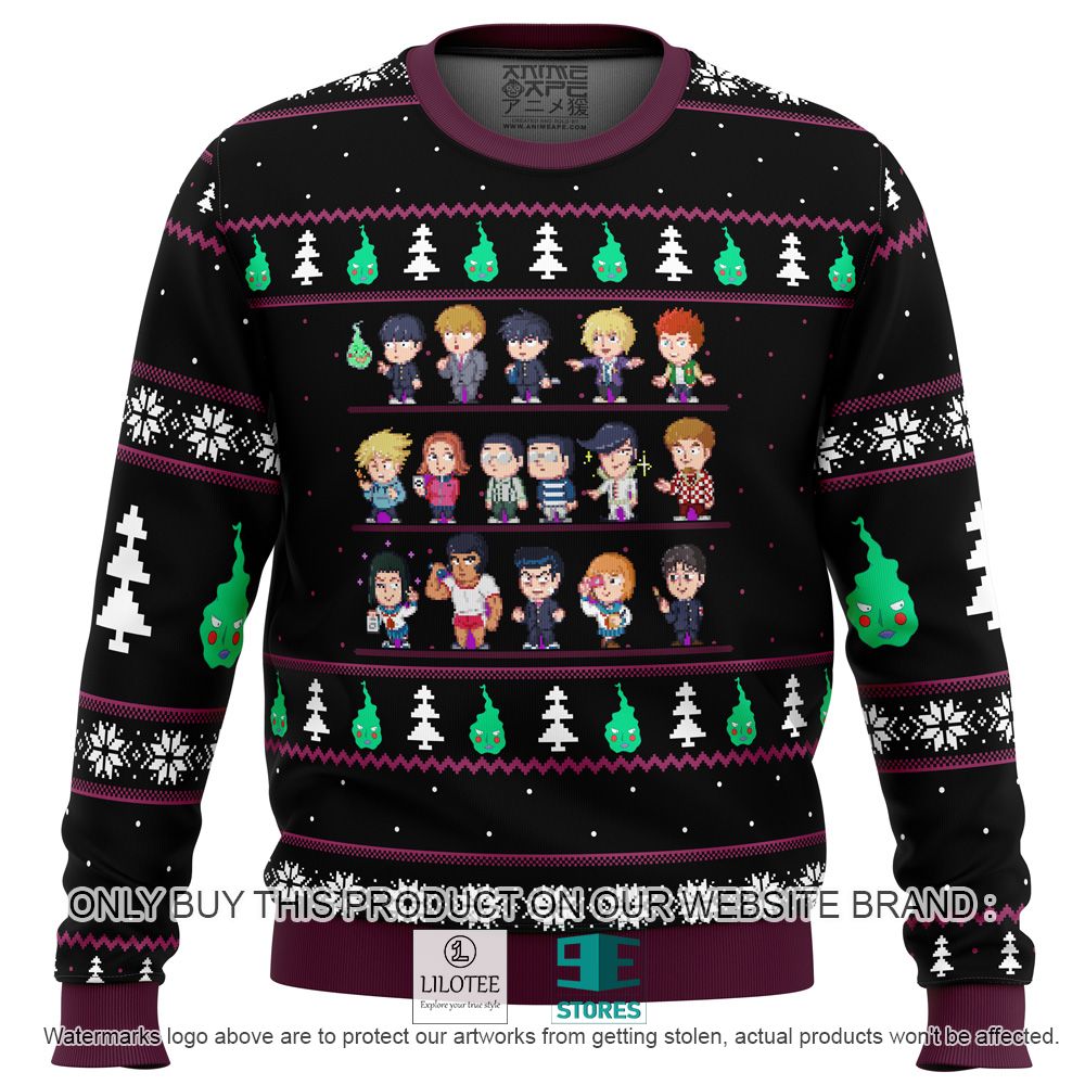 Mob Psycho 100 Sprites Anime Ugly Christmas Sweater - LIMITED EDITION 11