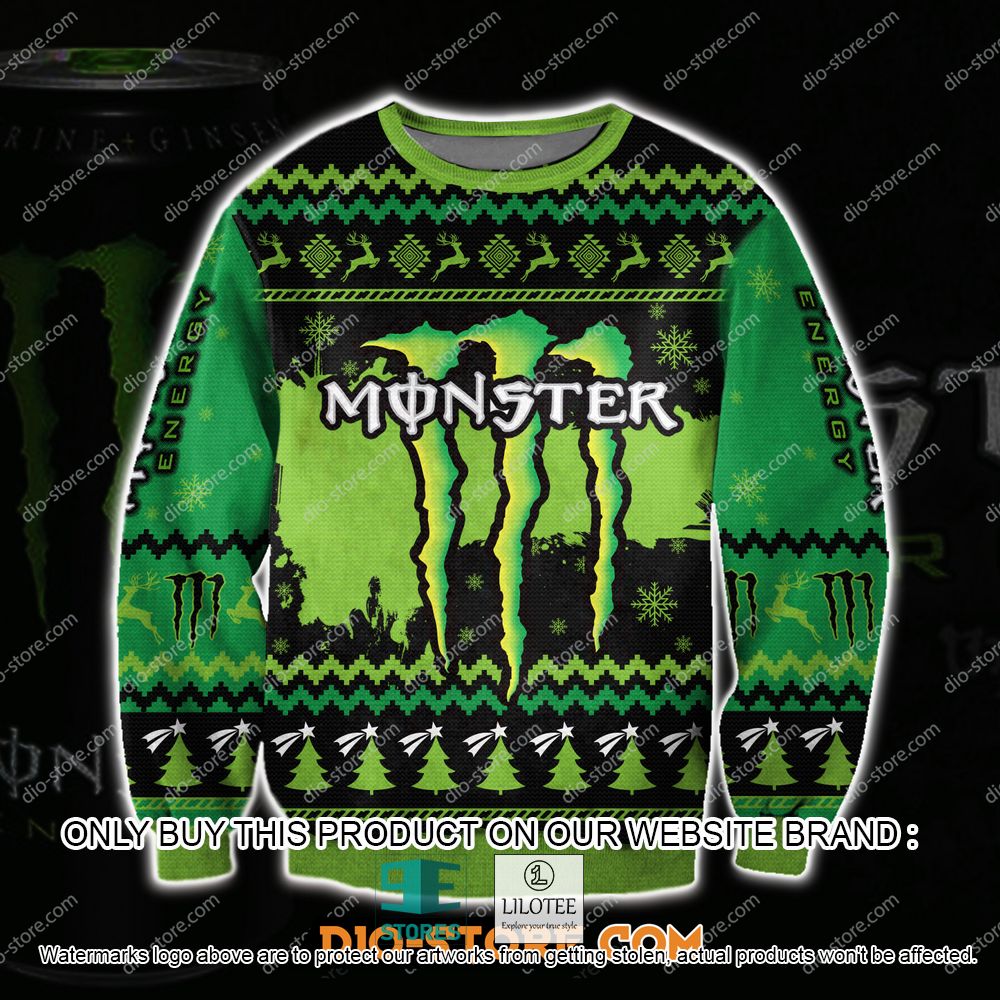 Monster Energy Green Ugly Christmas Sweater - LIMITED EDITION 10