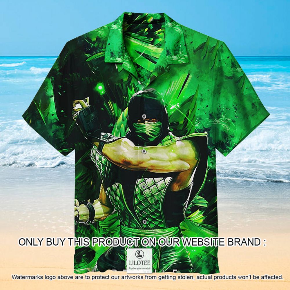 Mortal Kombat Reptile Green Short Sleeve Hawaiian Shirt - LIMITED EDITION 13