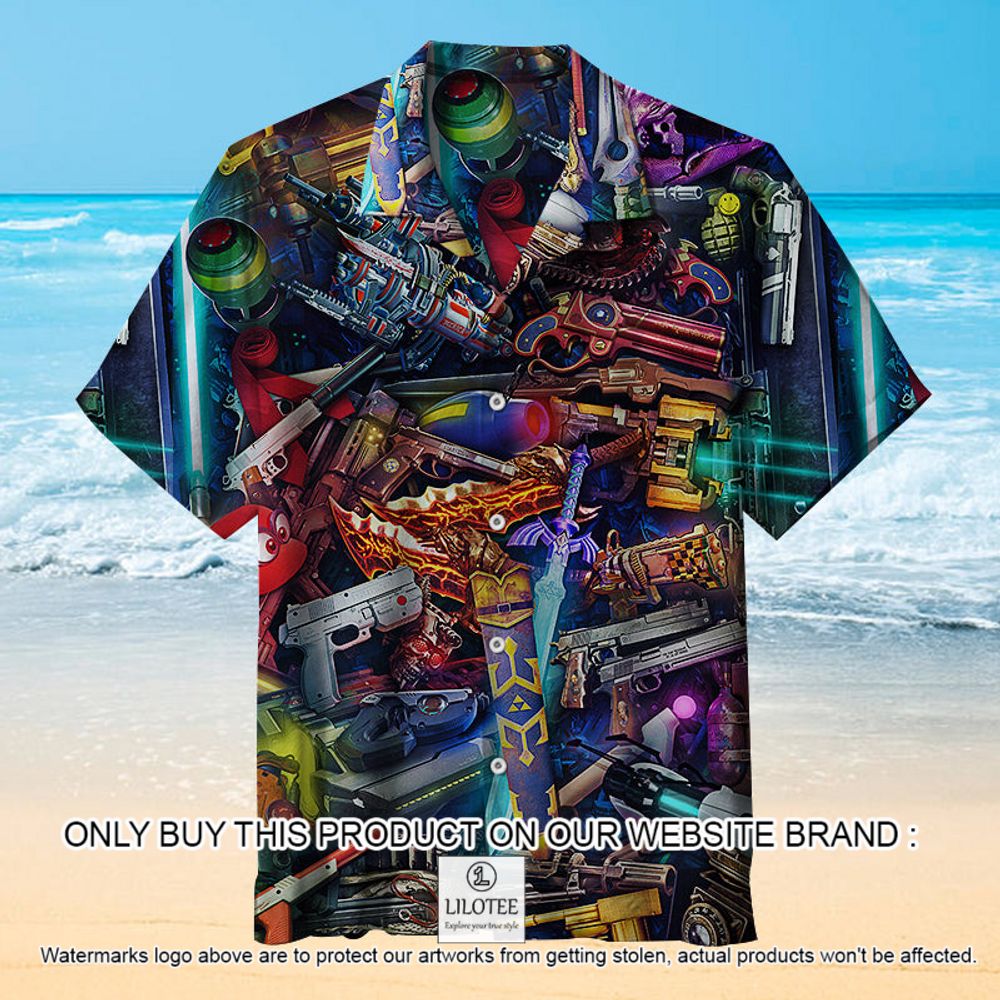 Most Popular Weapons In Video Games Color Short Sleeve Hawaiian Shirt - LIMITED EDITION 12