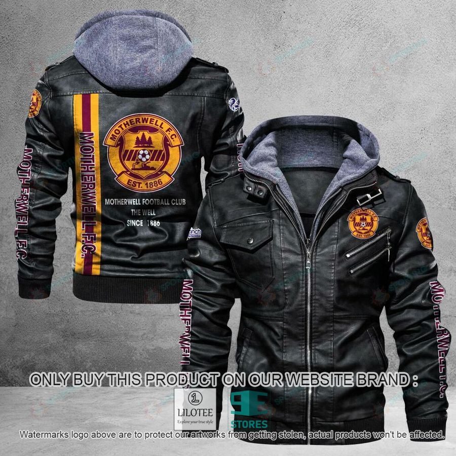 Motherwell F.C The Well Since 1886 Leather Jacket - LIMITED EDITION 5