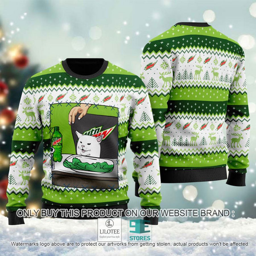Mountain Dew Cat Meme Ugly Christmas Sweater - LIMITED EDITION 8