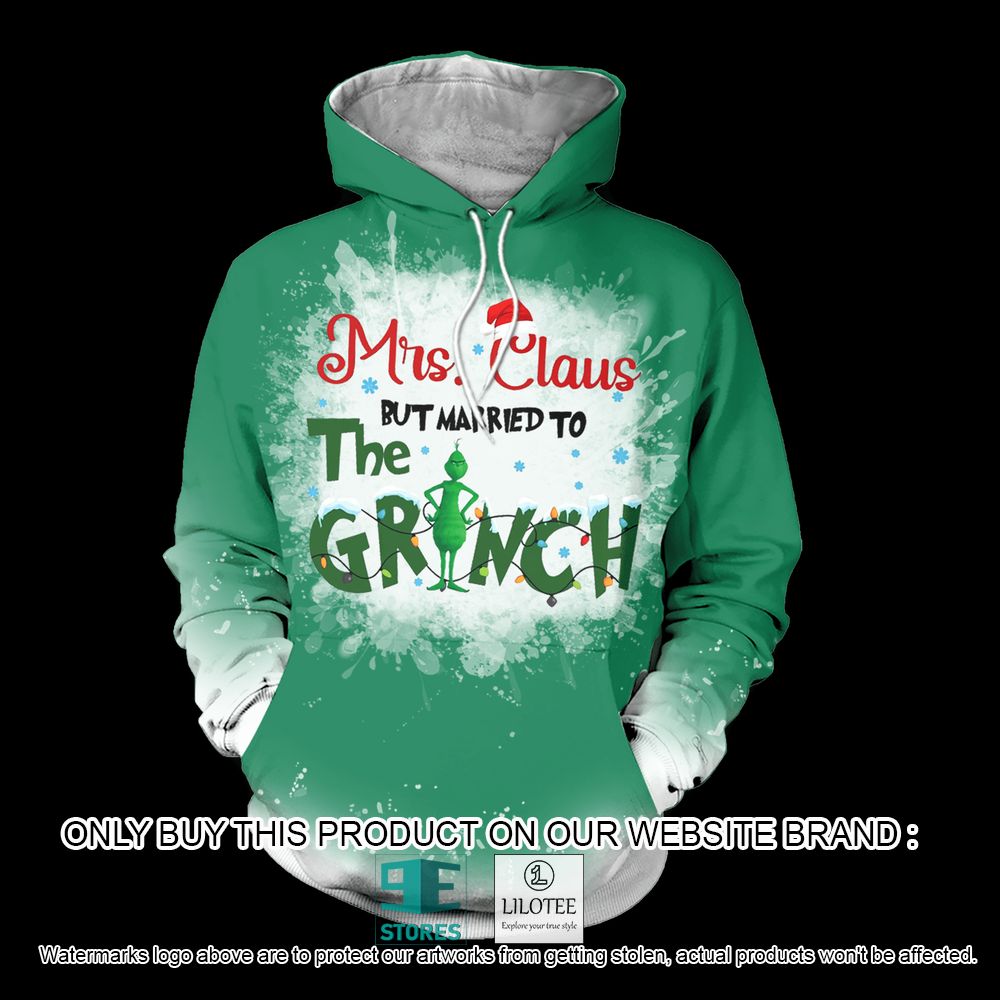 Mrs Claus But Married to the Grinch 3D Hoodie - LIMITED EDITION 2