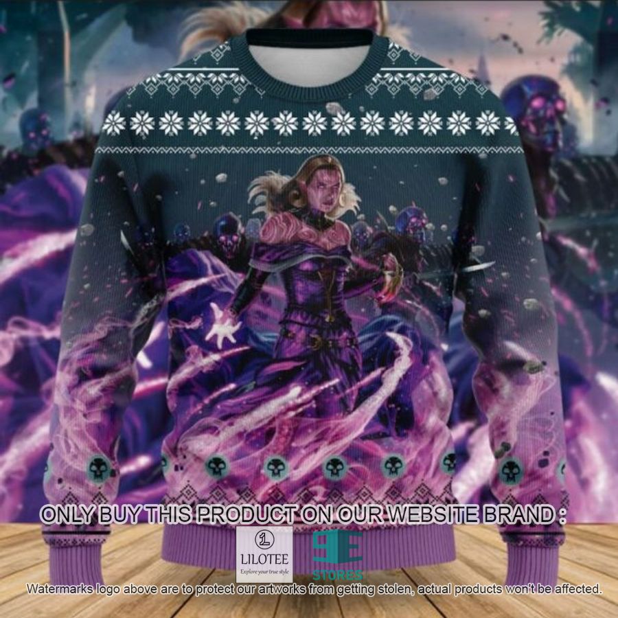 MTG Liliana Dreadhorde General Ugly Christmas Sweater - LIMITED EDITION 8