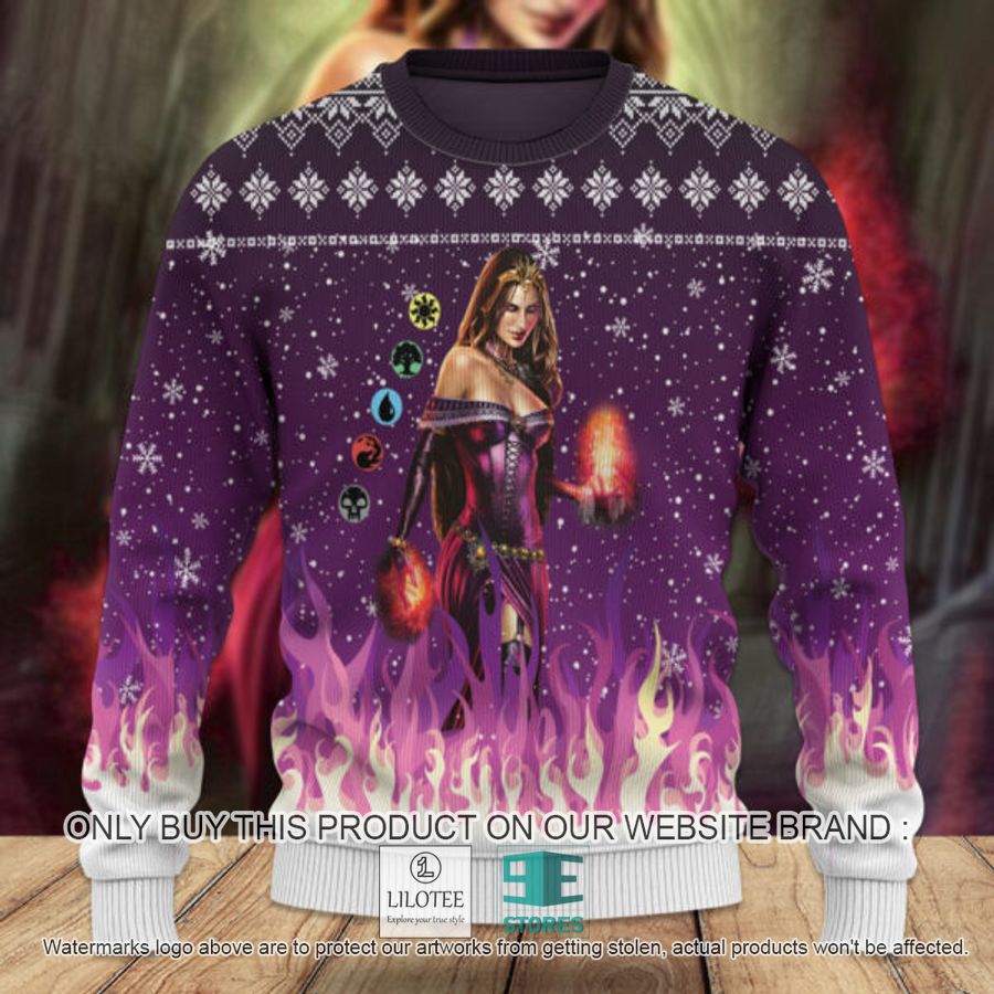 MTG Liliana Of The Veil Ugly Christmas Sweater - LIMITED EDITION 8