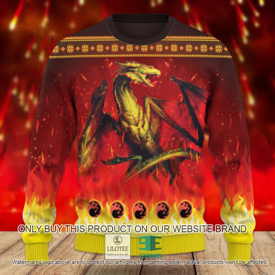 MTG Shivan Dragon Ugly Christmas Sweater - LIMITED EDITION 9