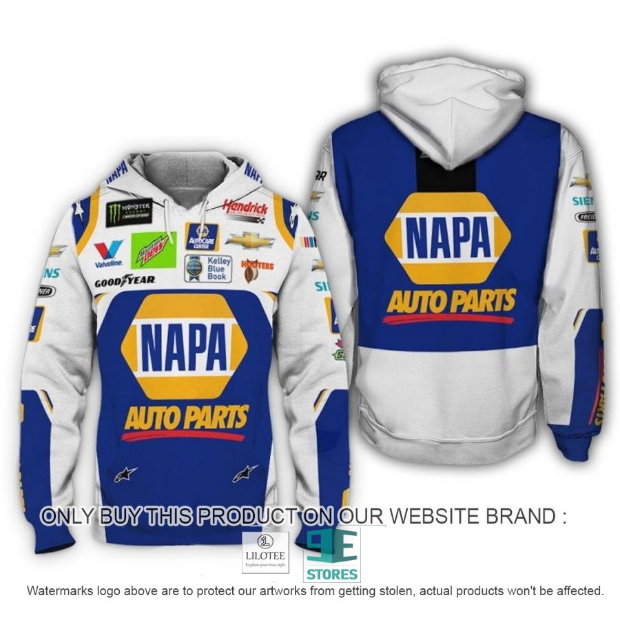 NAPA Auto parts Chase Elliott Racing 3D Shirt, Hoodie 6