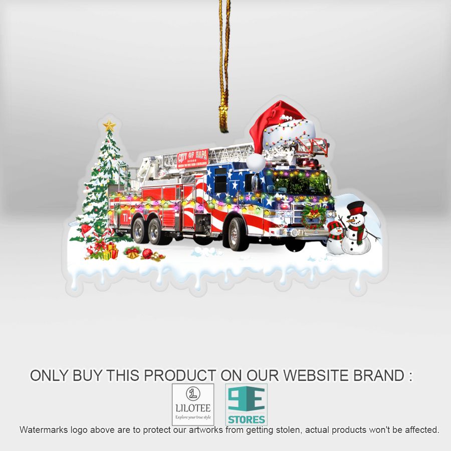 Napa Fire Department Christmas Ornament - LIMITED EDITION 12