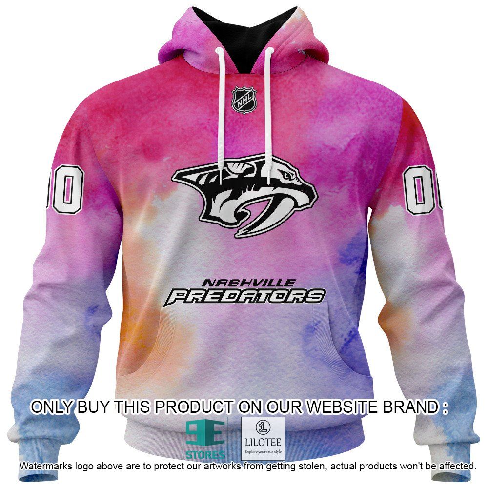 Alternative view of Nashville Predators Breast Cancer Awareness Month Personalized Hoodie, Legging - LIMITED EDITION