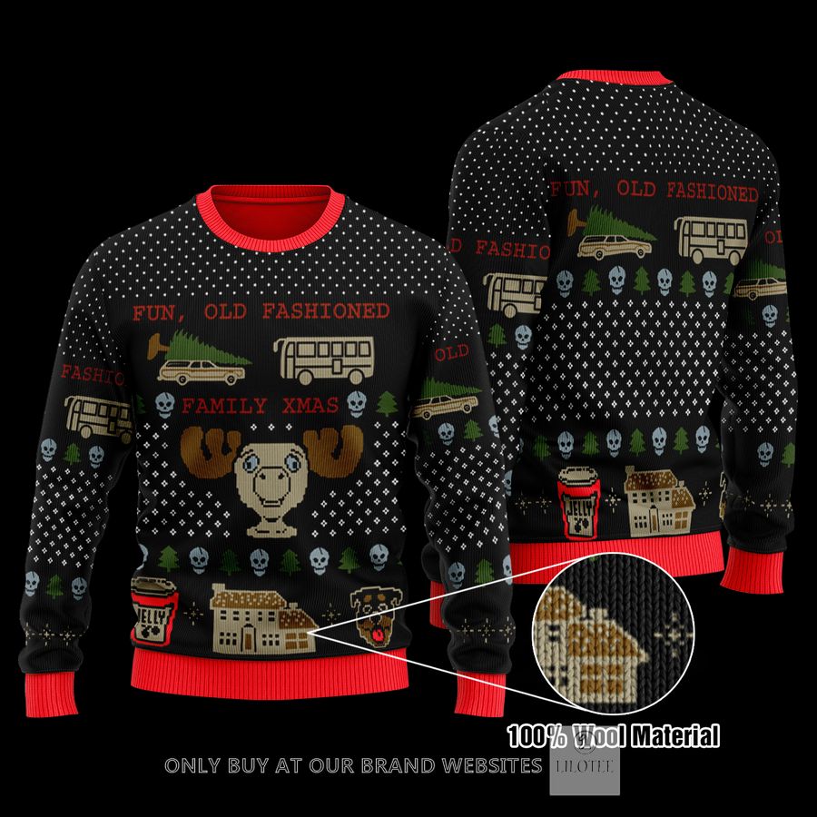 National Lampoon's Christmas Vacation Fun Old Fashioned Wool Sweater 8