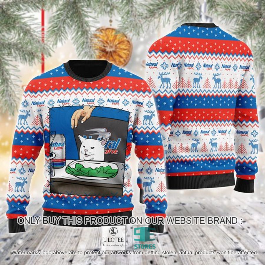 Natural Light Cat Meme Ugly Christmas Sweater - LIMITED EDITION 8