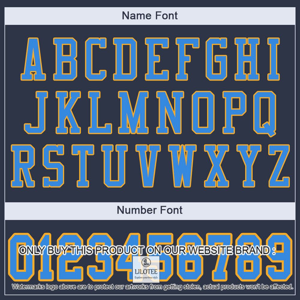 Navy Powder Gold-Blue Mesh Authentic Personalized Football Jersey - LIMITED EDITION 5 Navy Powder Gold-Blue Mesh Authentic Personalized Football Jersey - LIMITED EDITION - Image 5