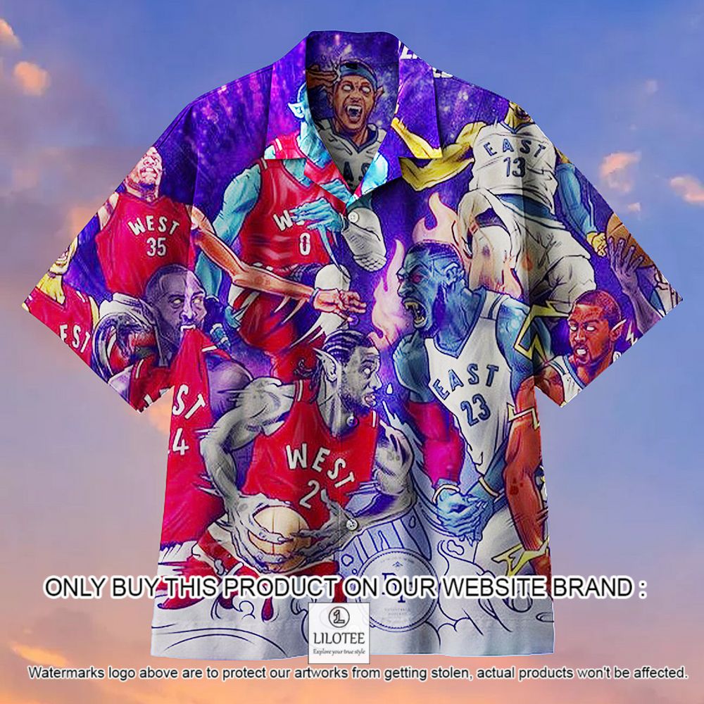 NBA All-Star Monster Color Short Sleeve Hawaiian Shirt - LIMITED EDITION 13