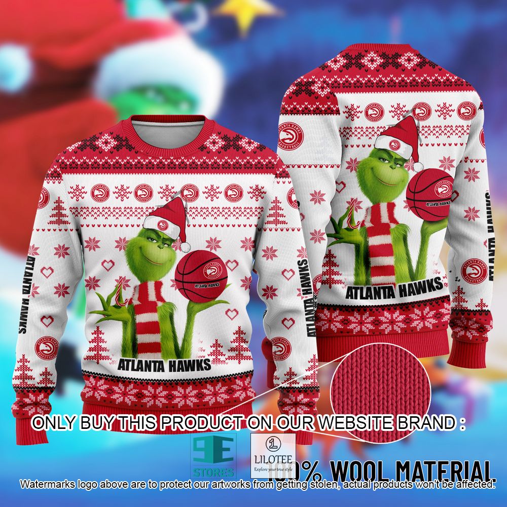 NBA Atlanta Hawks The Grinch Christmas Ugly Sweater - LIMITED EDITION 11