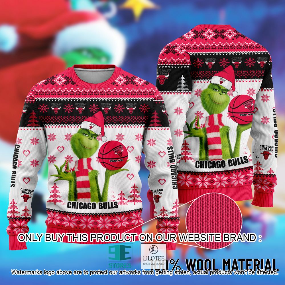 NBA Chicago Bulls The Grinch Christmas Ugly Sweater - LIMITED EDITION 11