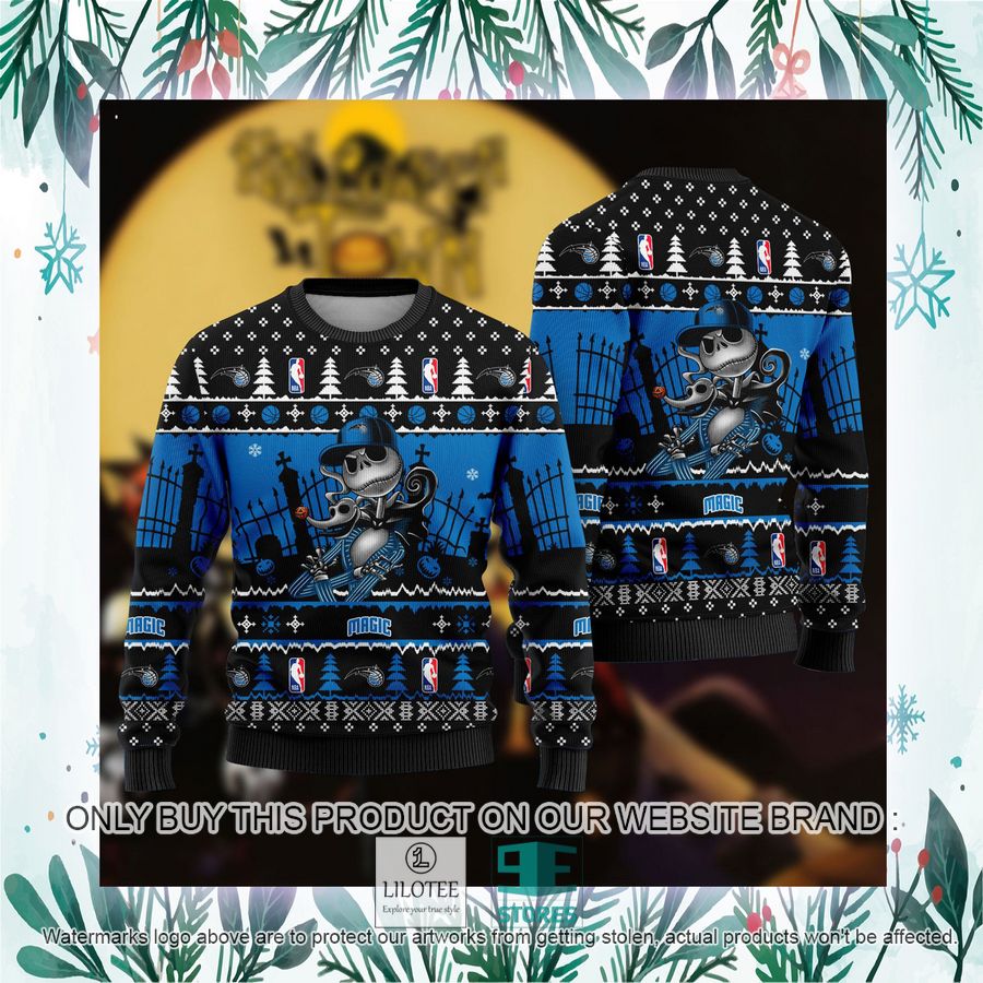 NBA Jack Skellington Orlando Magic Ugly Christmas Sweater - LIMITED EDITION 3 NBA Jack Skellington Orlando Magic Ugly Christmas Sweater - LIMITED EDITION - Image 3