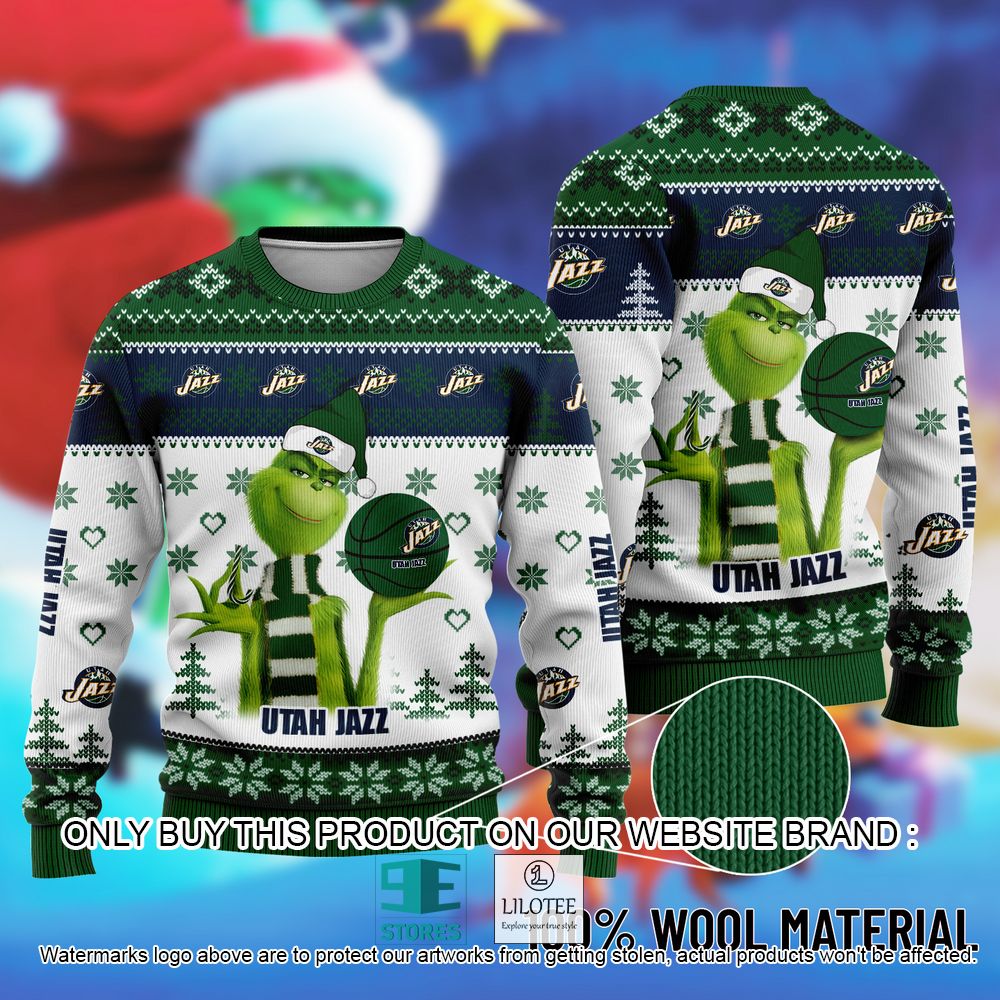 NBA Utah Jazz The Grinch Christmas Ugly Sweater - LIMITED EDITION 10