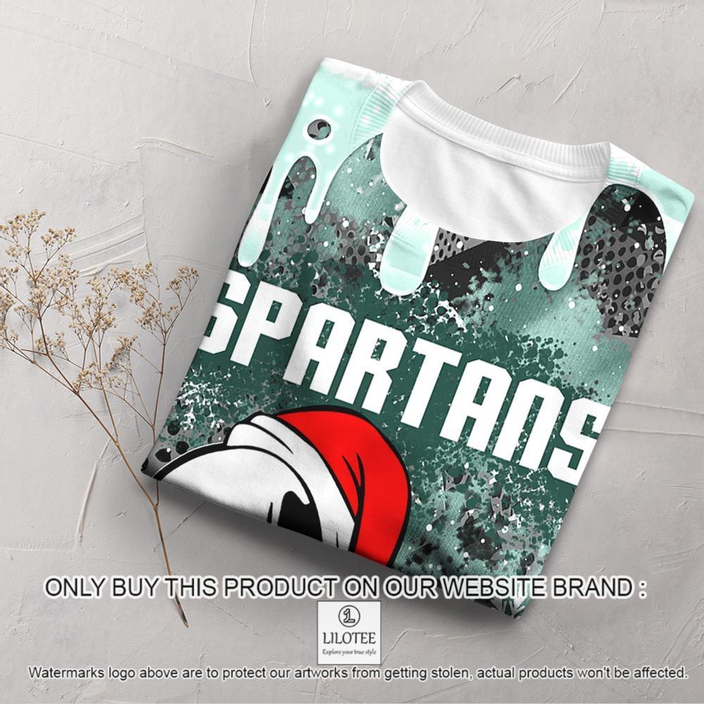 NCAA Michigan State Spartans Snoopy Dabbing The Peanuts Christmas 3D Shirt - LIMITED EDITION 4 NCAA Michigan State Spartans Snoopy Dabbing The Peanuts Christmas 3D Shirt - LIMITED EDITION - Image 4