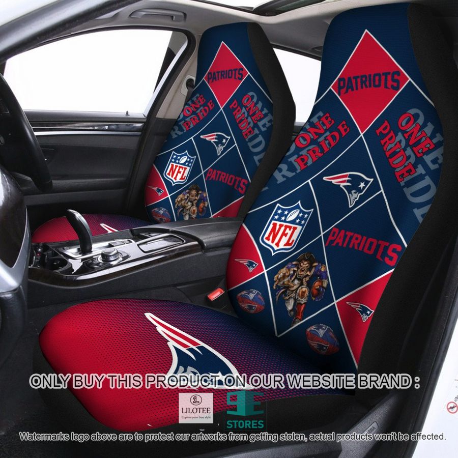 New England Patriots One Pride Car Seat Covers 8