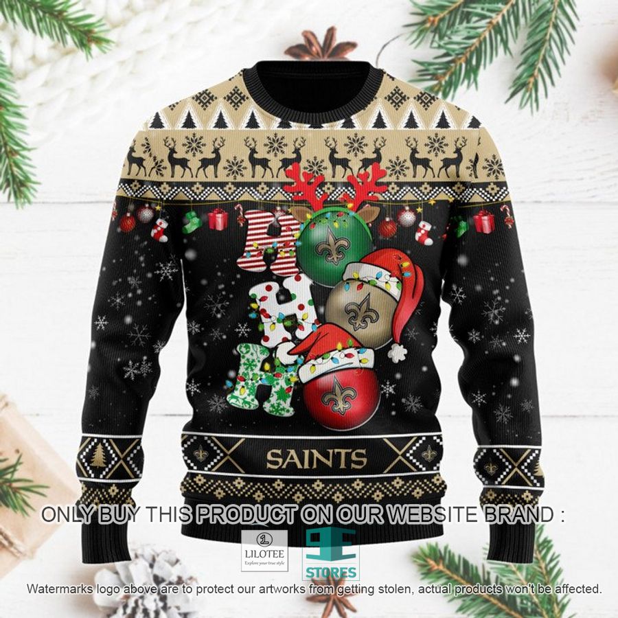 New Orleans Saints Christmas Decor NFL Ugly Christmas Sweater 9