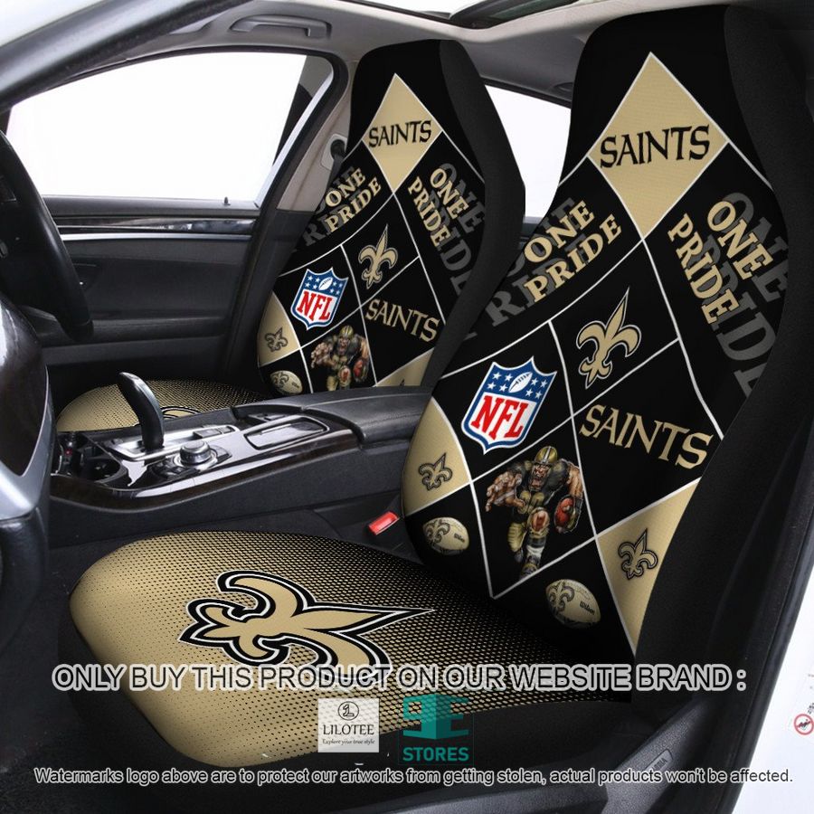 New Orleans Saints One Pride Car Seat Covers 9