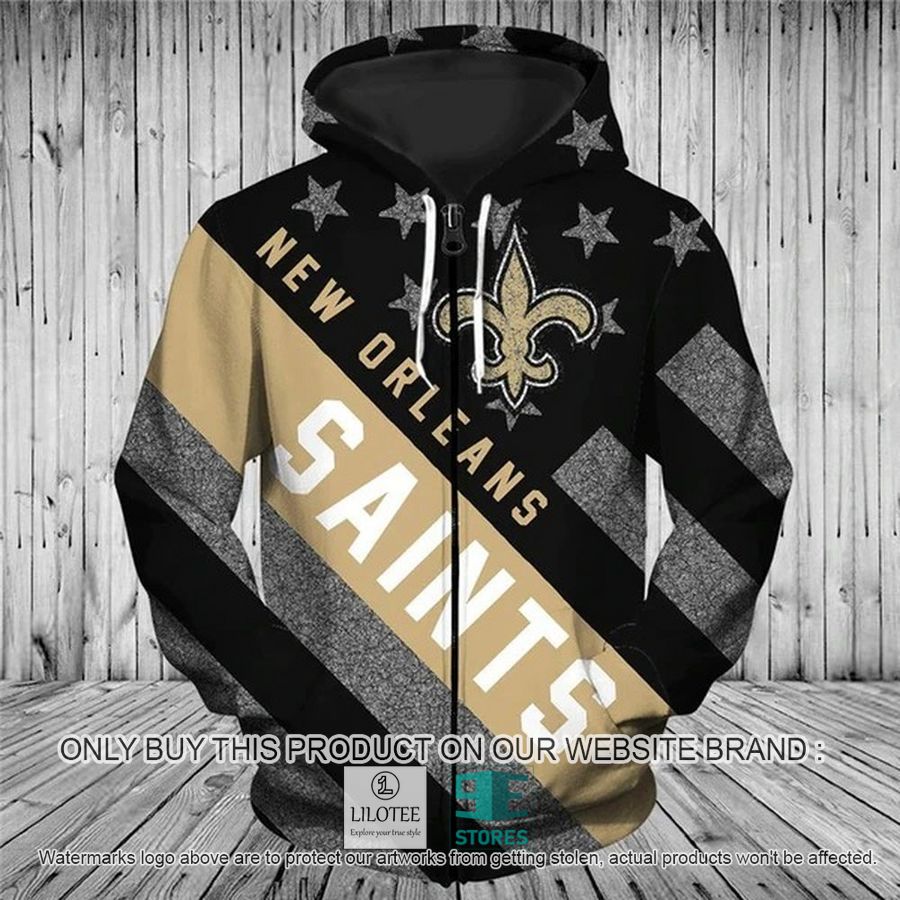 New Orleans Saints United States Flag 3D Hoodie, Zip Hoodie - LIMITED EDITION 9